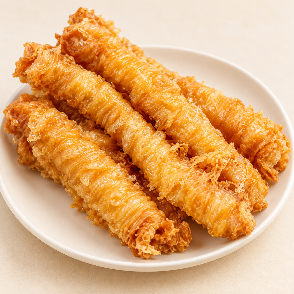 長條形炸豆腸示意圖